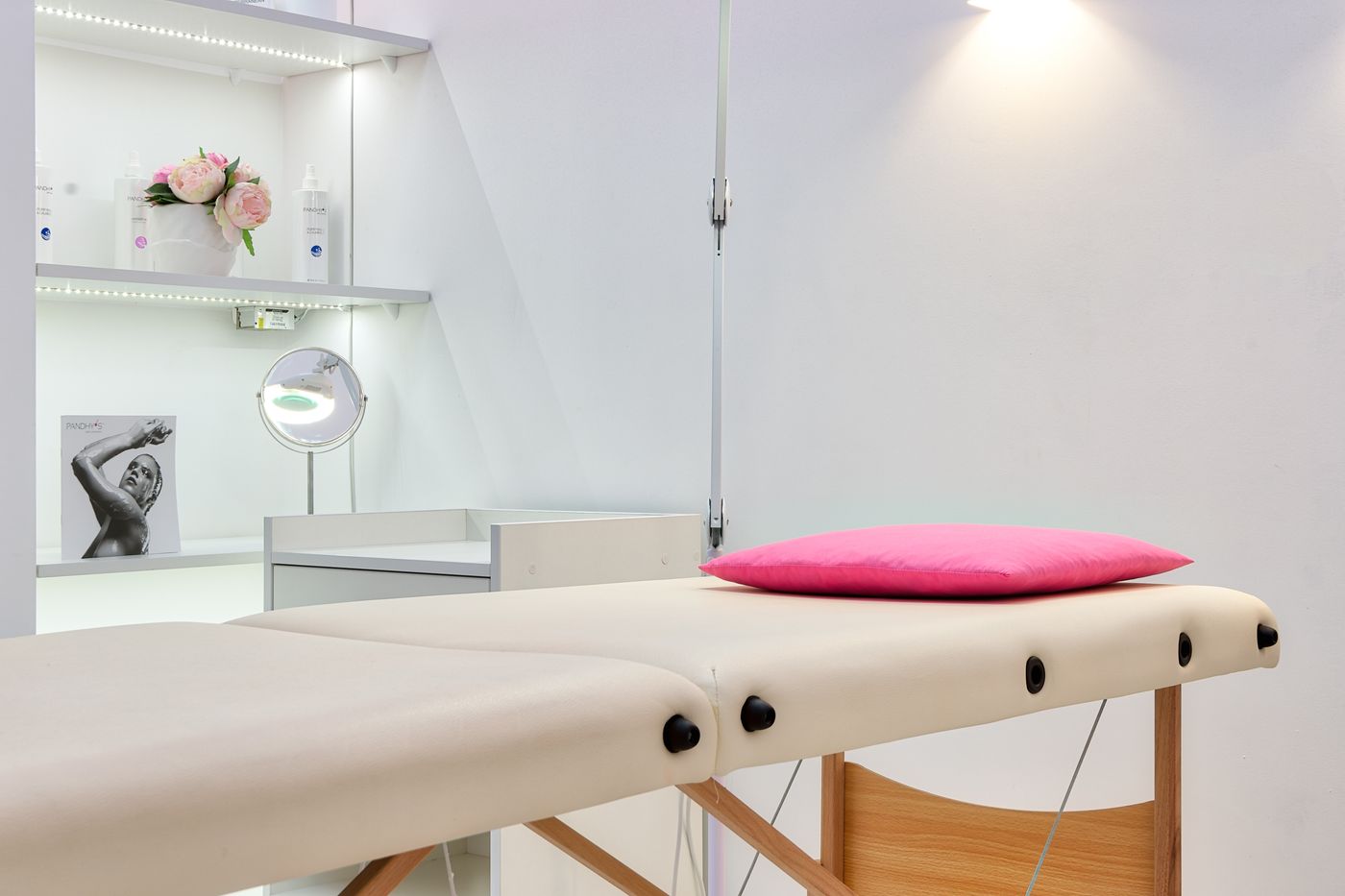BeautyLinea stúdió belső, természetes fény